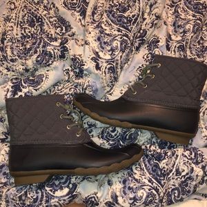 Quilted Sperry Duck Boots